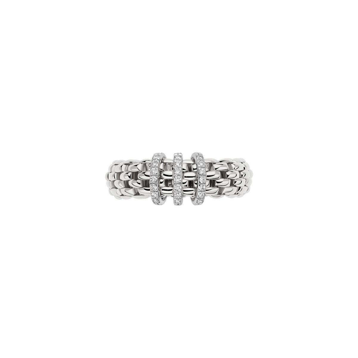Vendôme Flex'It Ring -Three White Diamond Accents