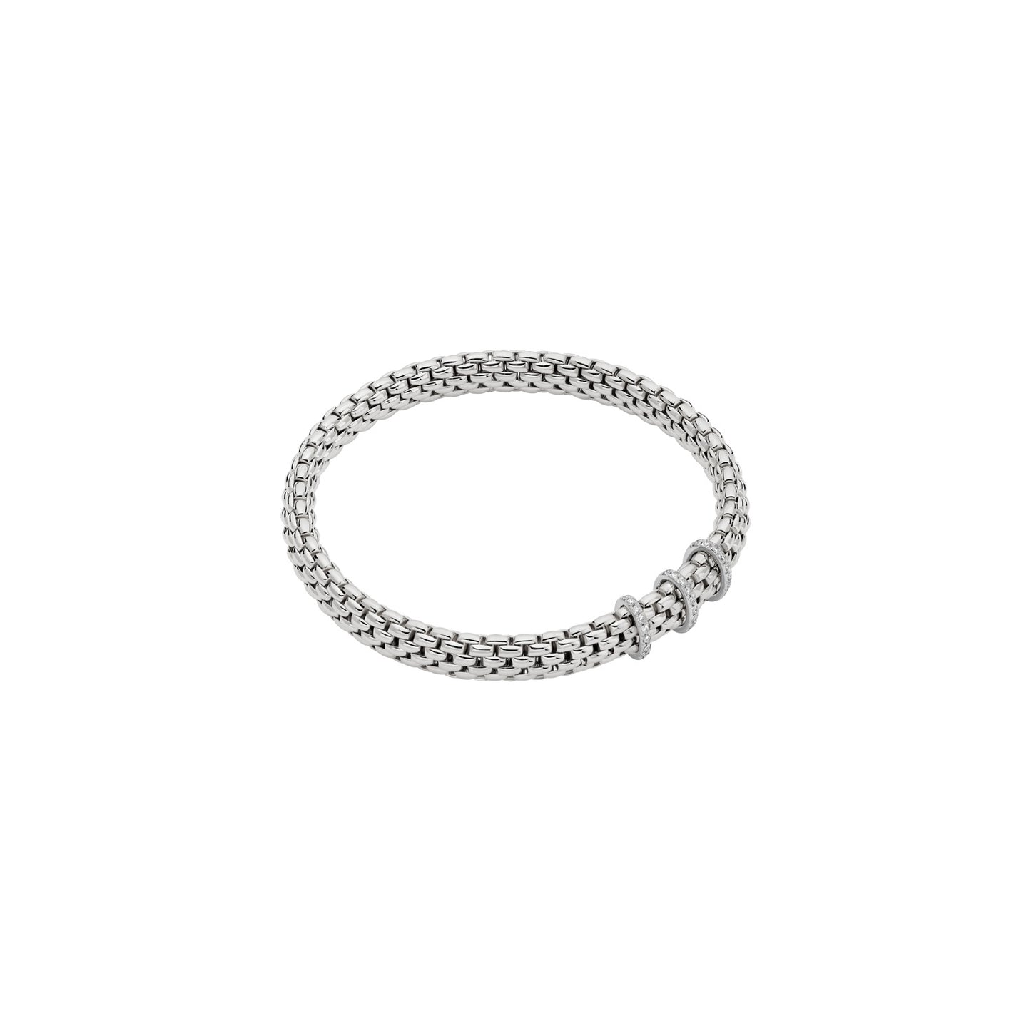 Fope Vendôme Armband – Prinzessschliff-Rondell mit schwarzen Diamanten