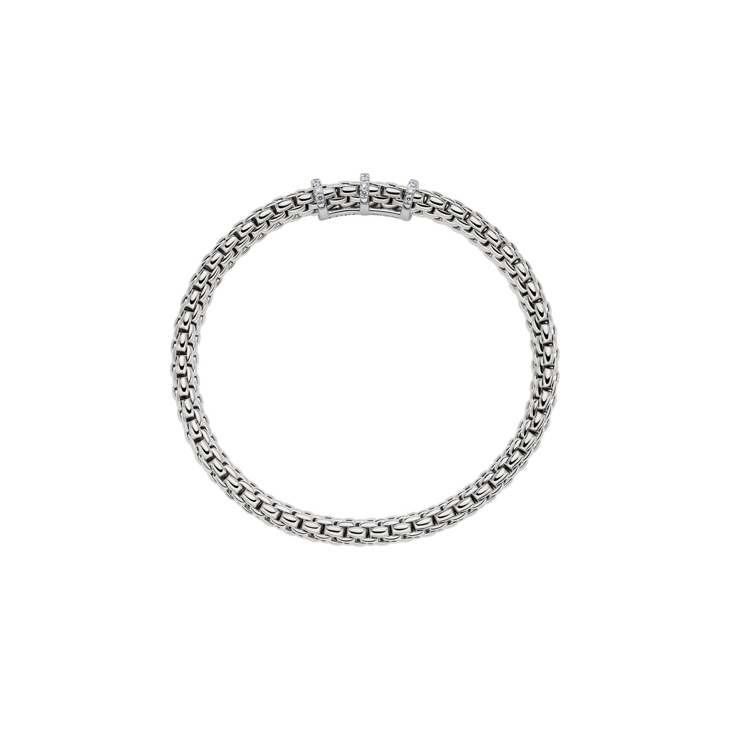 Fope Vendôme Armband – Prinzessschliff-Rondell mit schwarzen Diamanten