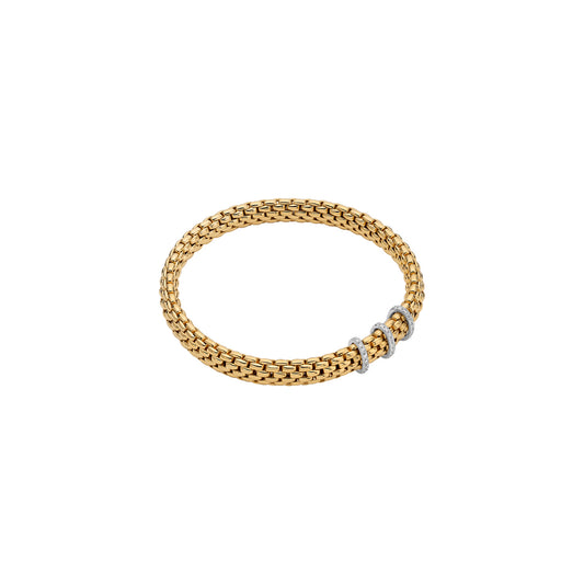 Fope Vendôme Bracelet - Three Diamond Line Accents