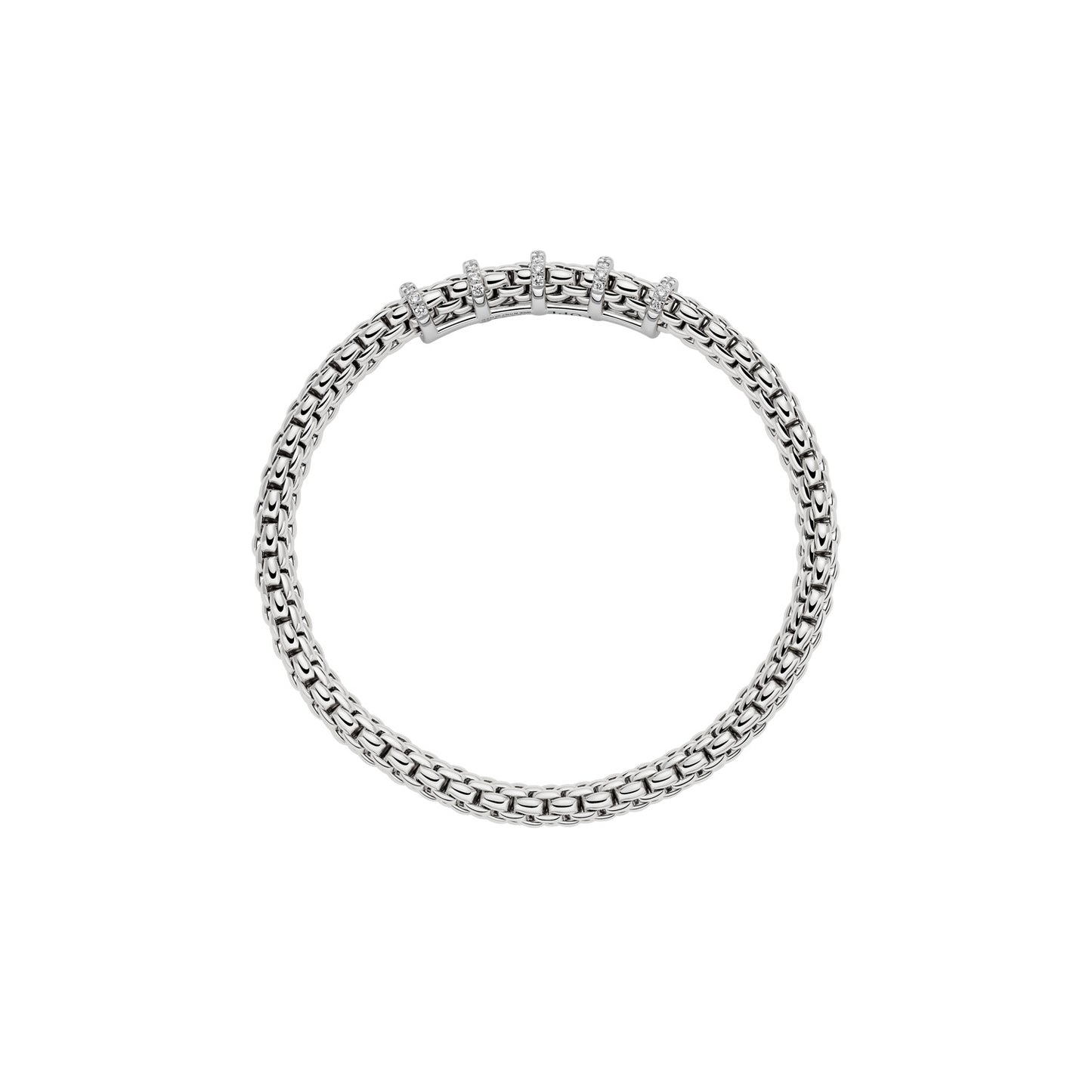 Fope Vendôme Armband – Prinzessschliff-Rondell mit schwarzen Diamanten
