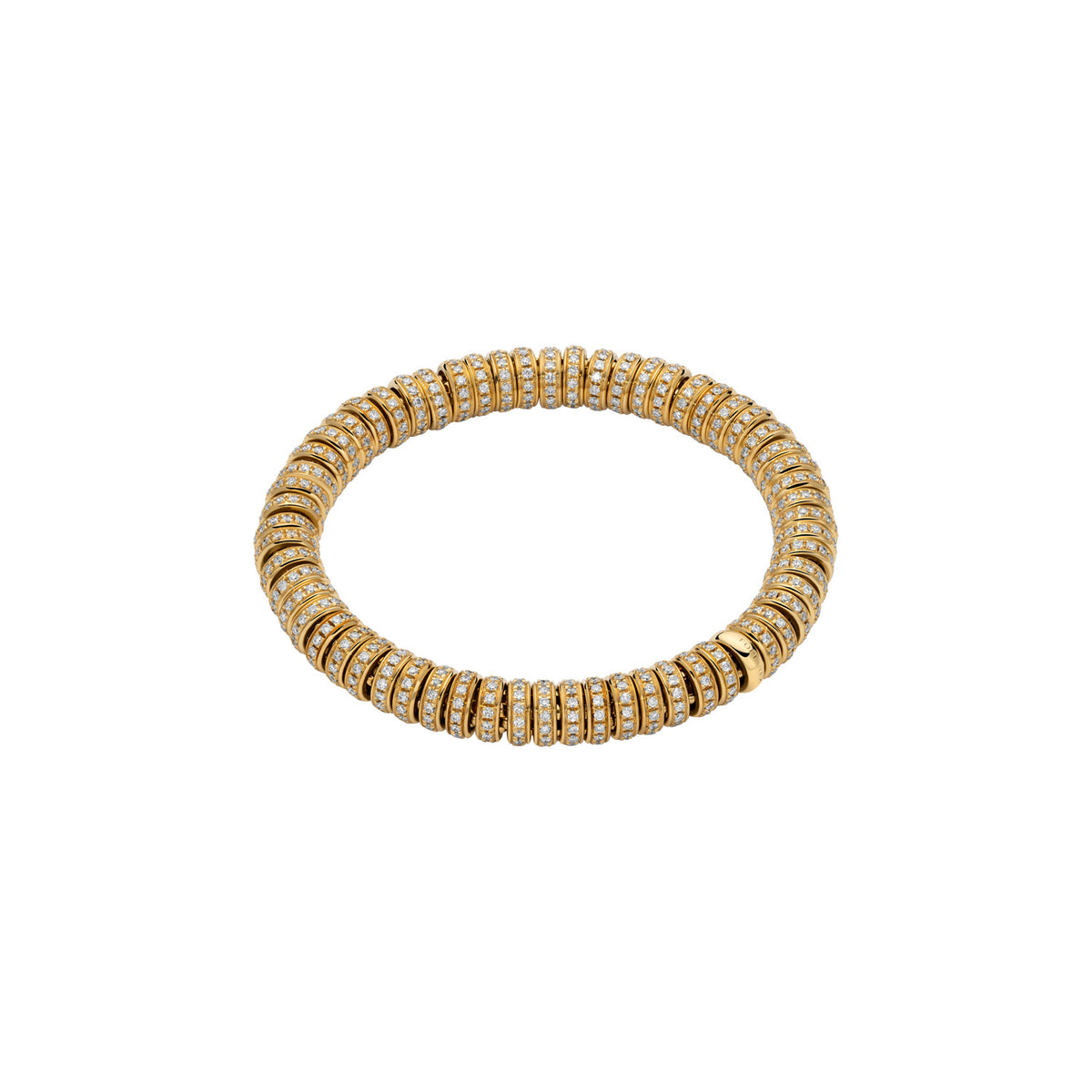 FOPE Icone Full 5ct Diamond and 18ct Gold Flex'it Bracelet