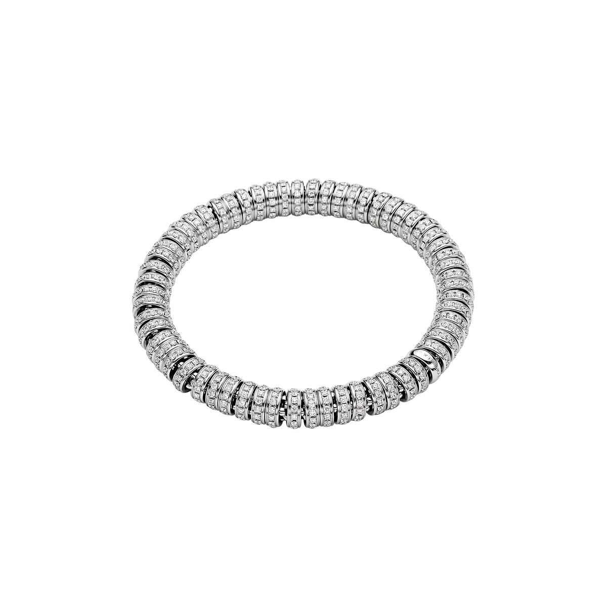 FOPE Icone Full 5ct Diamond and 18ct Gold Flex'it Bracelet