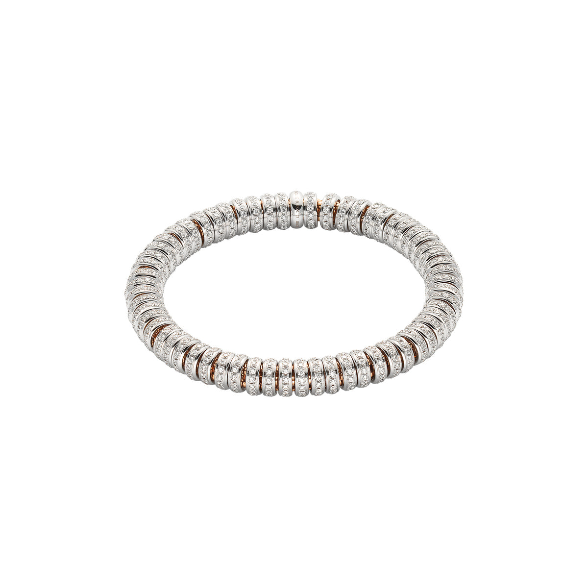 FOPE Icone Full 5ct Diamond and 18ct Gold Flex'it Bracelet