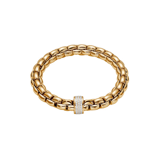 FOPE Eka Flex’it Armband mit Pavé-Diamant-Rondell
