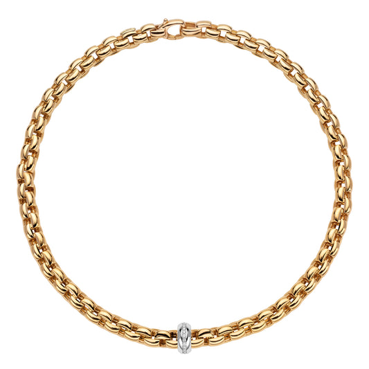 FOPE Eka Necklace- Diamond Line Rondel