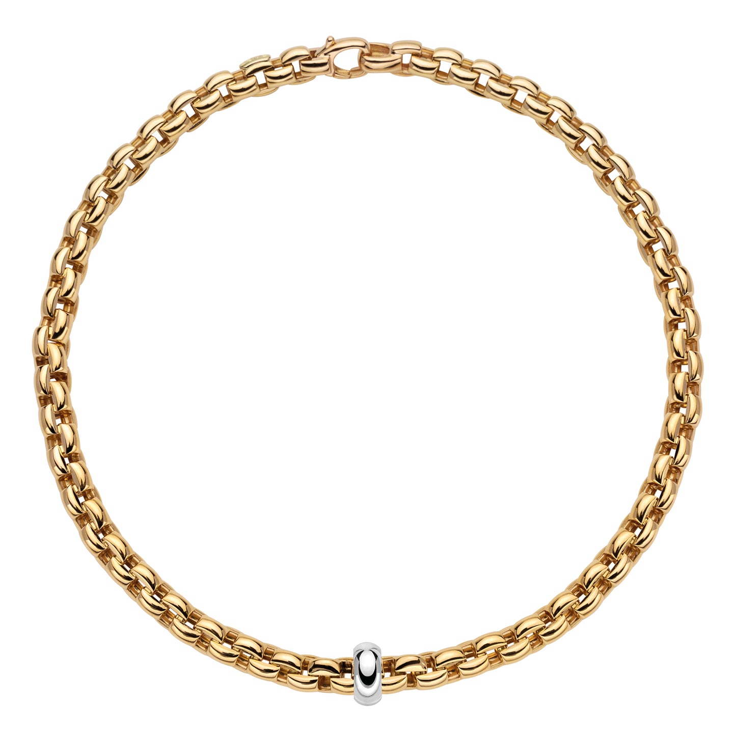 FOPE Eka Necklace- Polished Gold Rondel