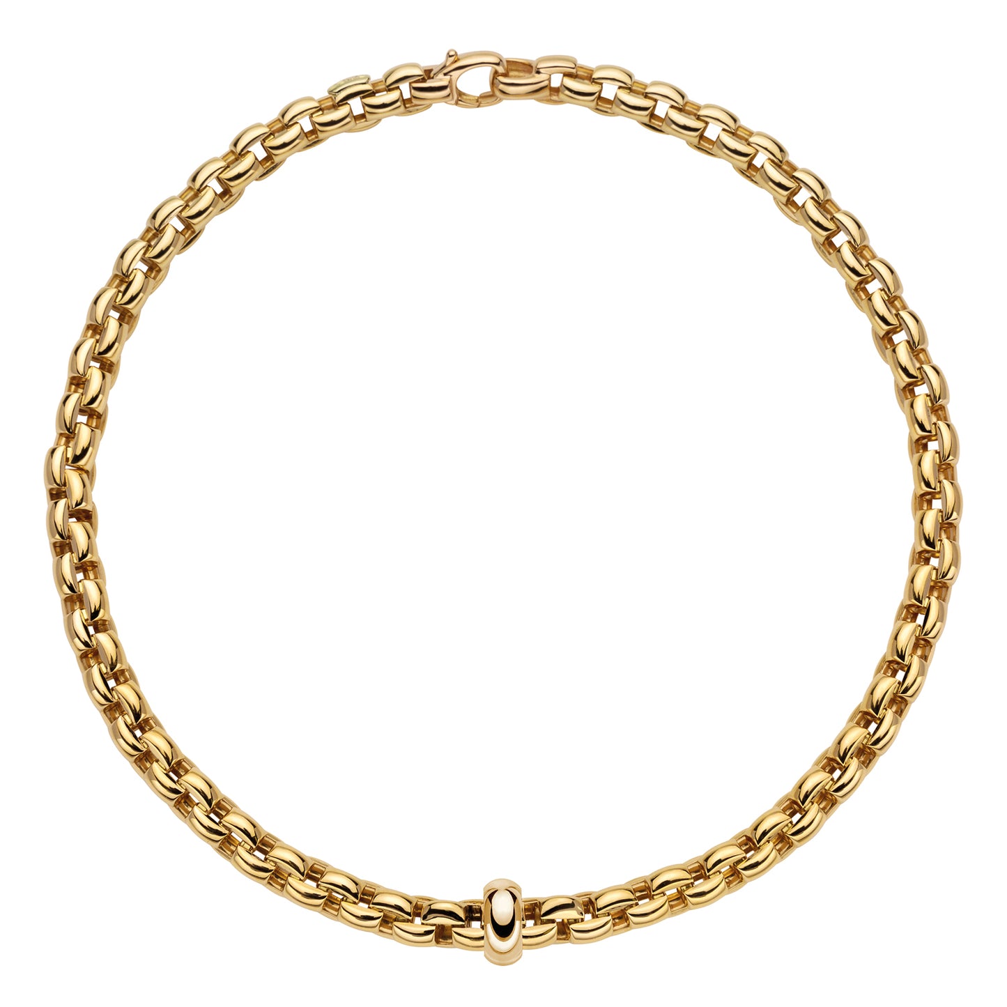 FOPE Eka Necklace- Polished Gold Rondel