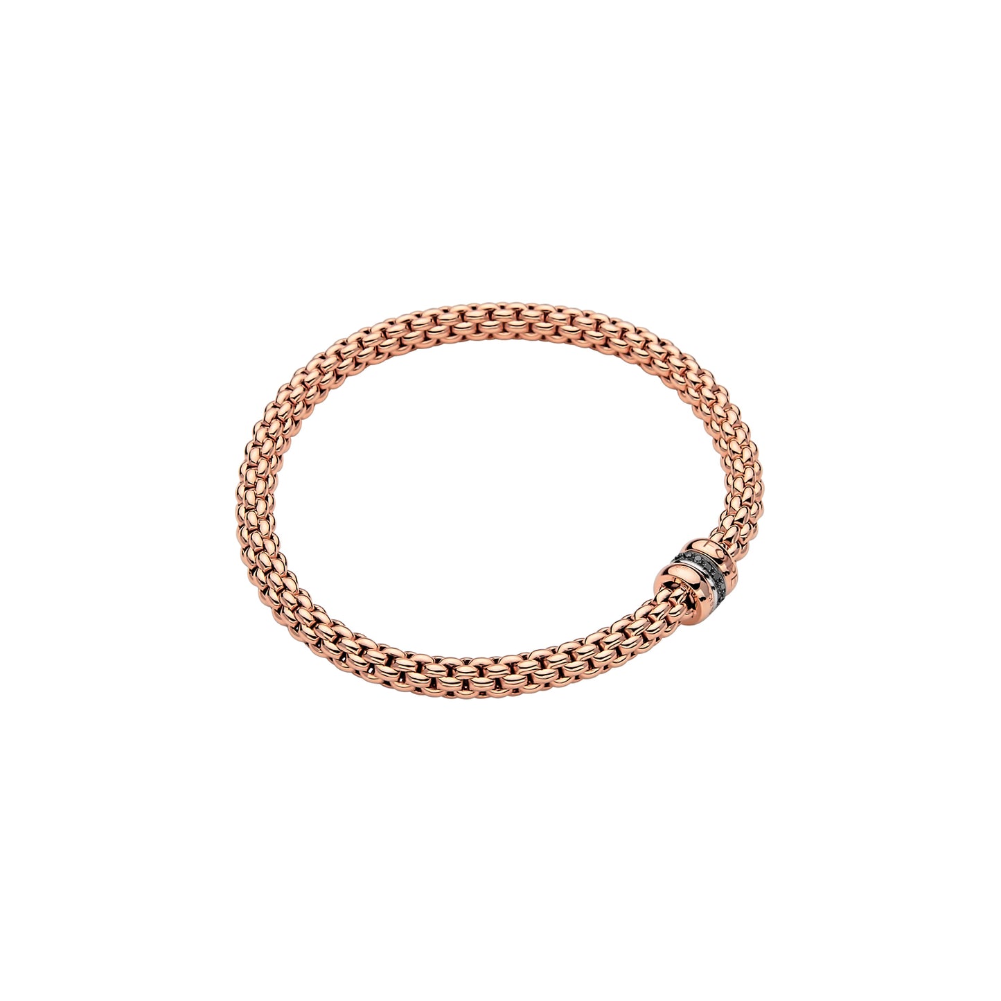 Solo Collection Black Diamond Rondel Bracelet