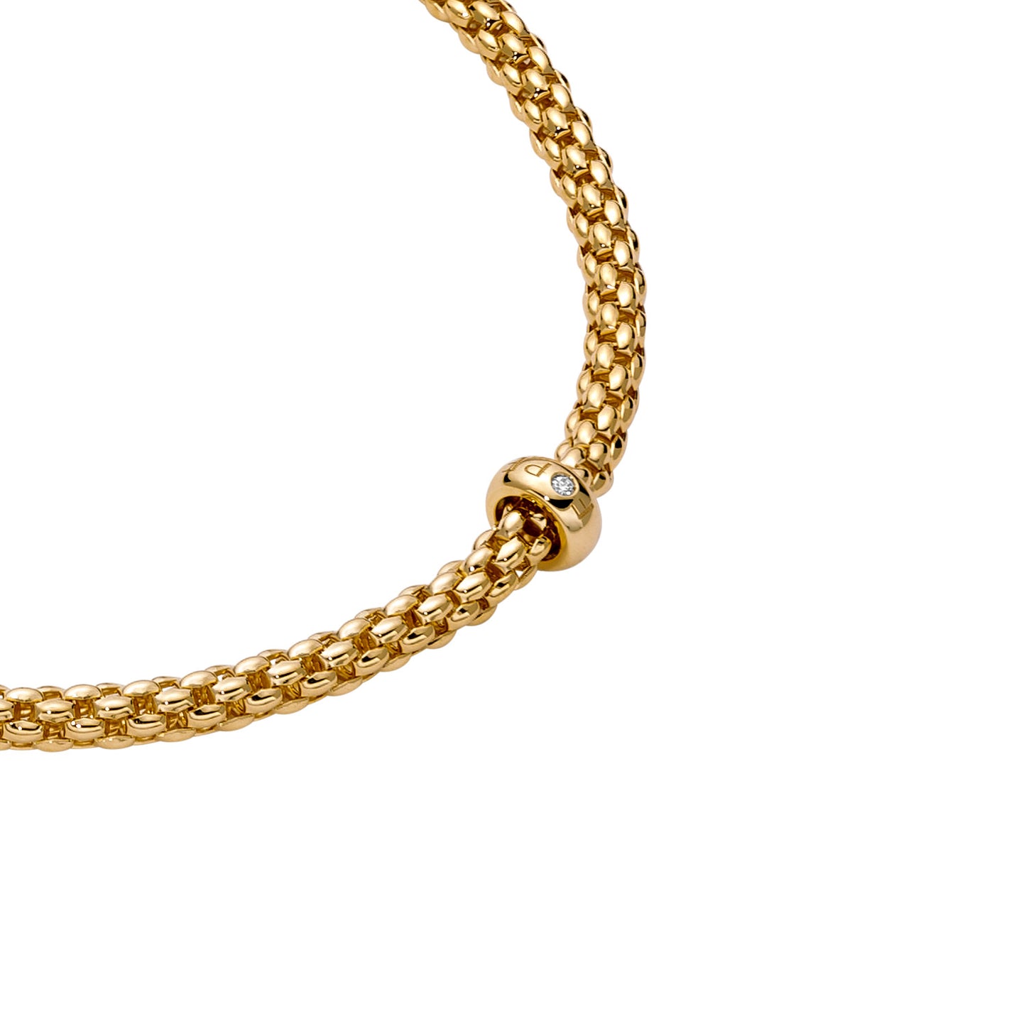 Solo Collection: Prima Link Necklace with Diamond Rondel