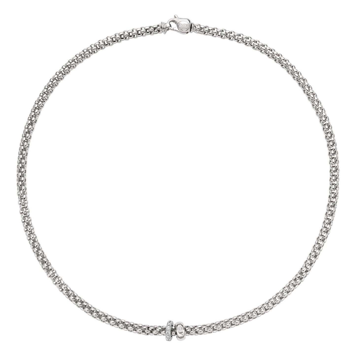 Solo Collection: Prima Link Necklace with Diamond Rondel