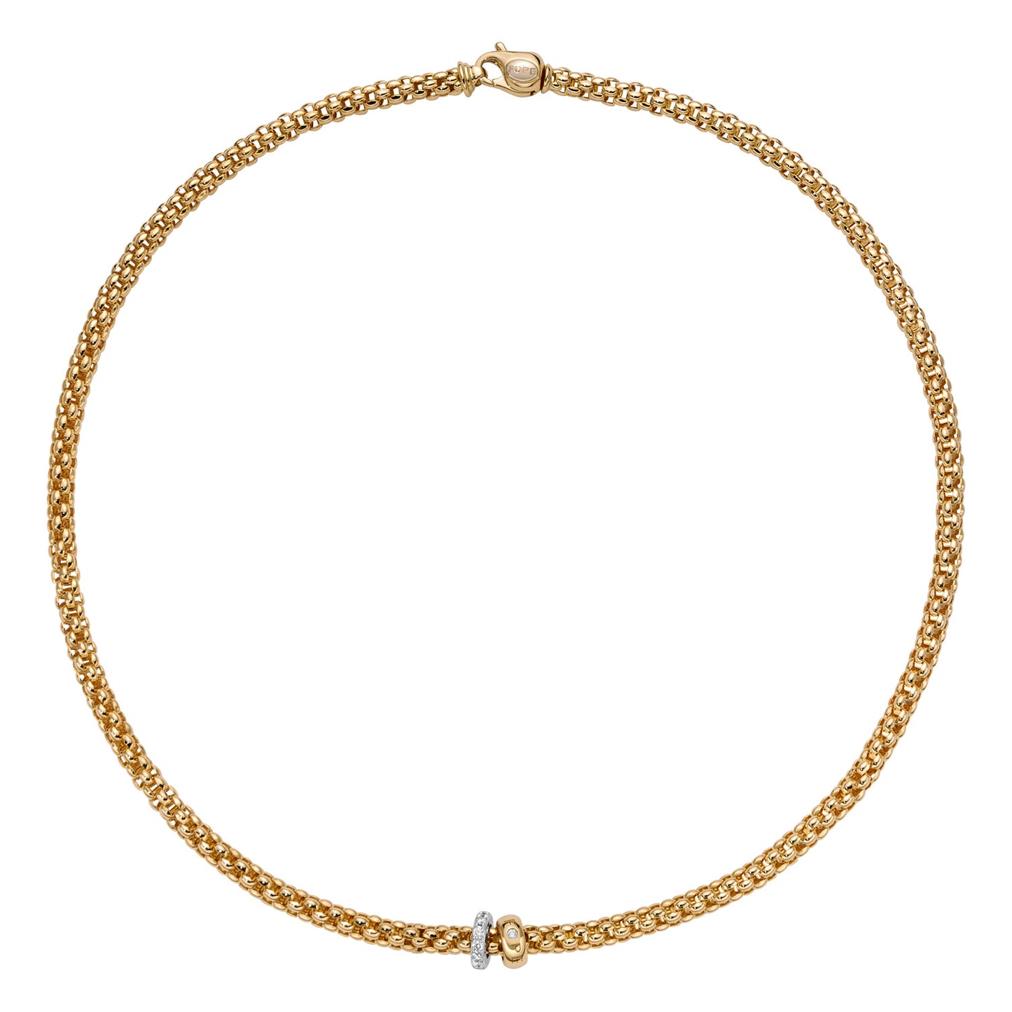 Solo Collection: Prima Link Necklace with Diamond Rondel