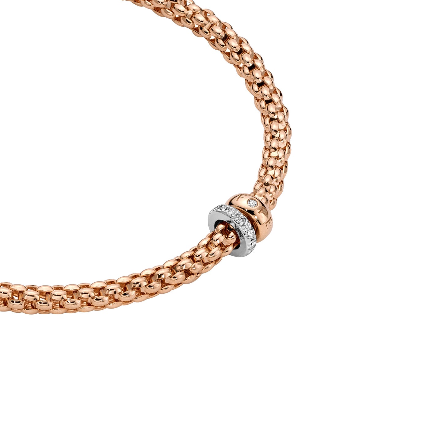 Solo Collection: Prima Link Necklace with Diamond Rondel