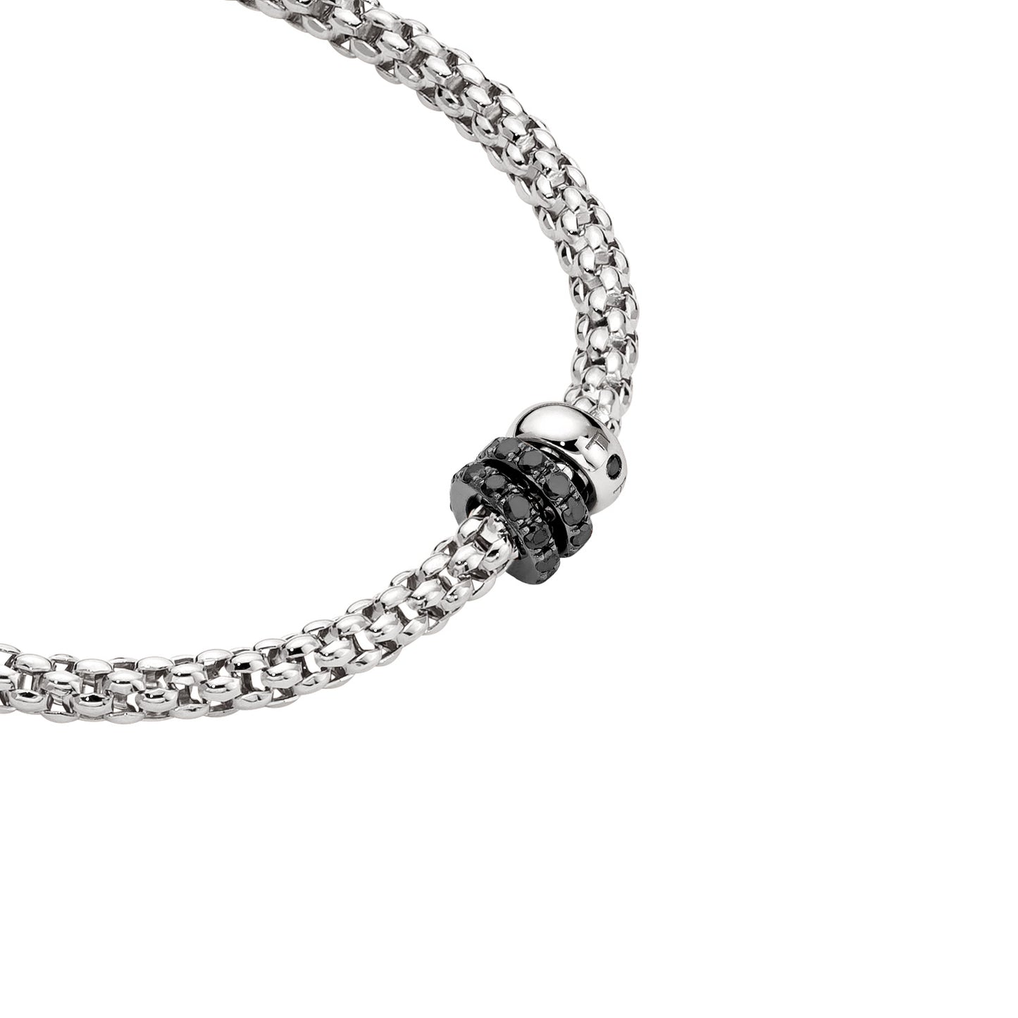 Solo Collection: Prima Link Necklace with Three Diamond Rondels