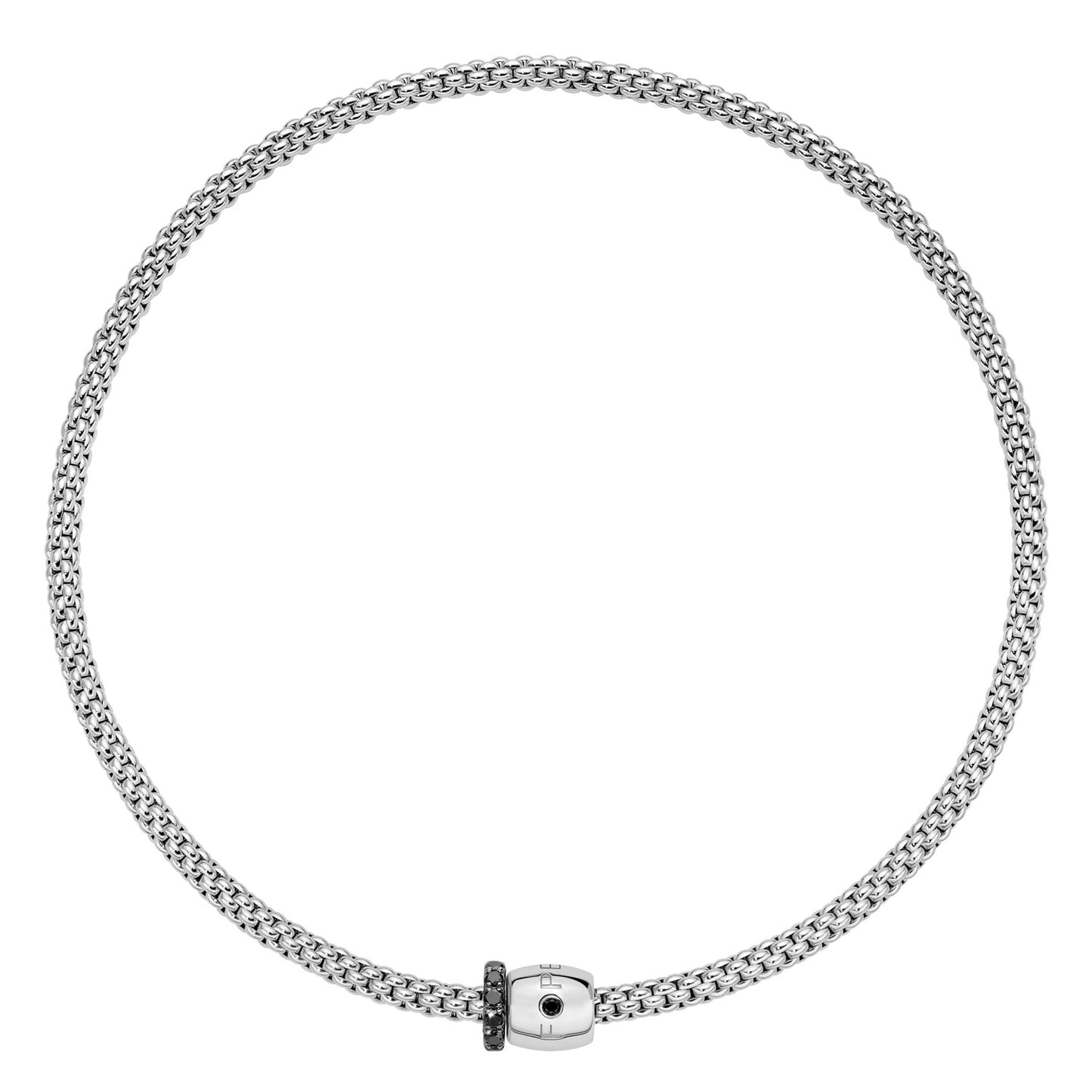 Solo Collection: Prima Choker Necklace with Black Diamond Rondel