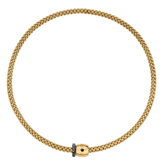 Solo Collection: Prima Choker Necklace with Black Diamond Rondel