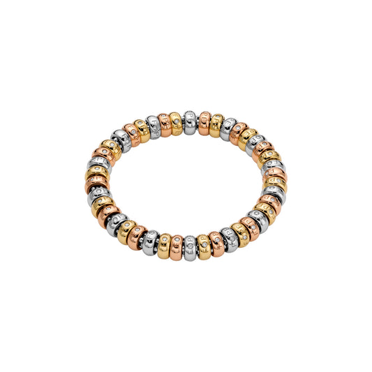 Solo Collection: Three-Color Full Rondel Diamond Bracelet