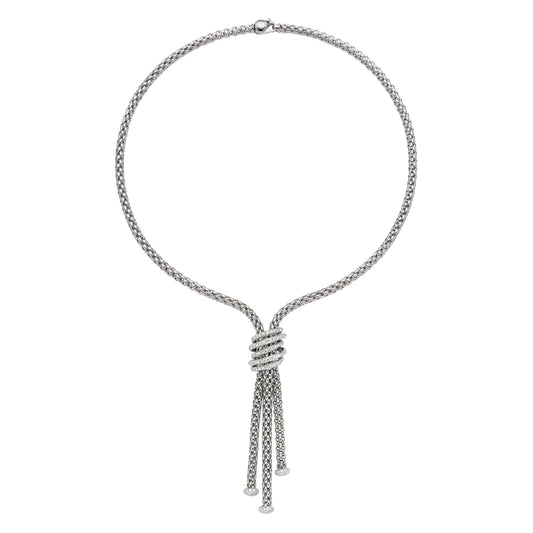 FOPE Solo Collection Choker Lariat Necklace — Diamond Pavé Accent