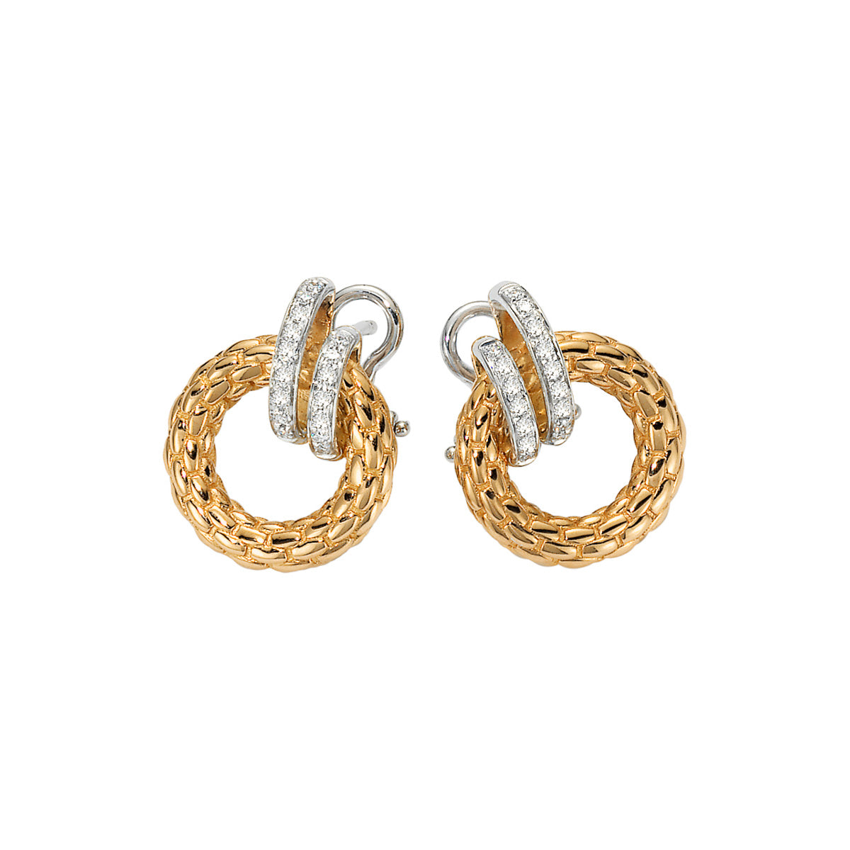 Solo Collection: Full Pavé Circle Earrings