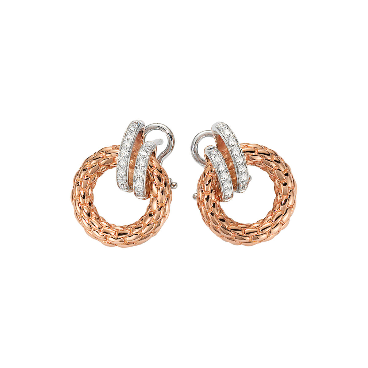 Solo Collection: Full Pavé Circle Earrings