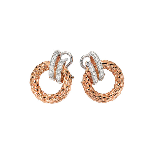 Solo Collection: Full Pavé Circle Earrings