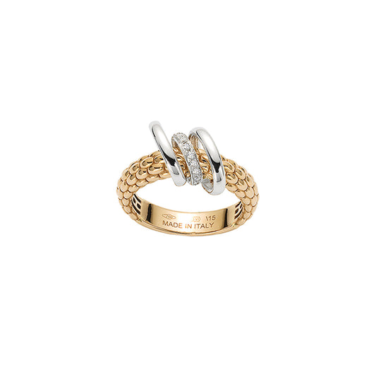 Solo Collection: Semi-Pavé Diamond Ring