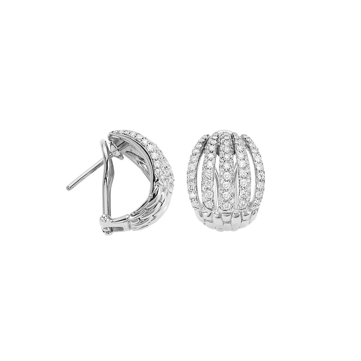Solo Collection: Full Pavé Hoop Earrings