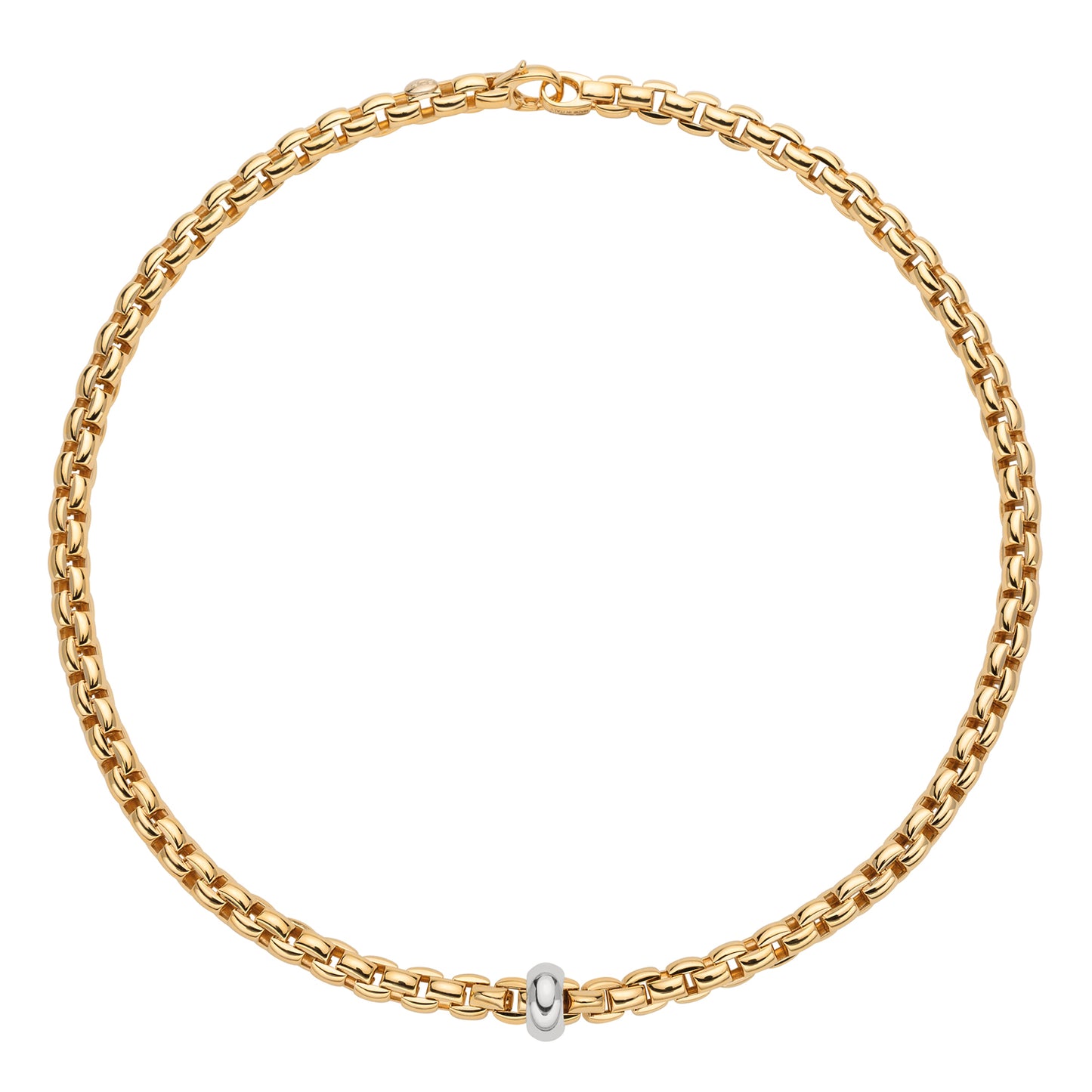 FOPE Eka Necklace- Polished Gold Rondel