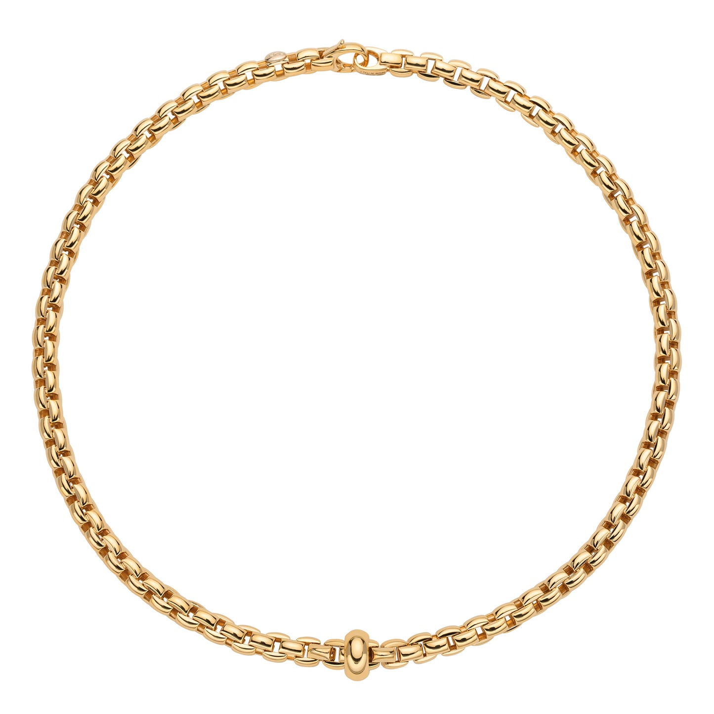 FOPE Eka Necklace- Polished Gold Rondel