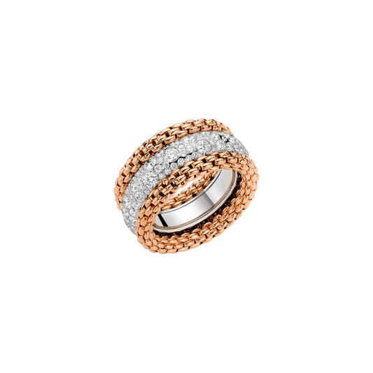 FOPE Full Pavé Diamond Bubble Ring