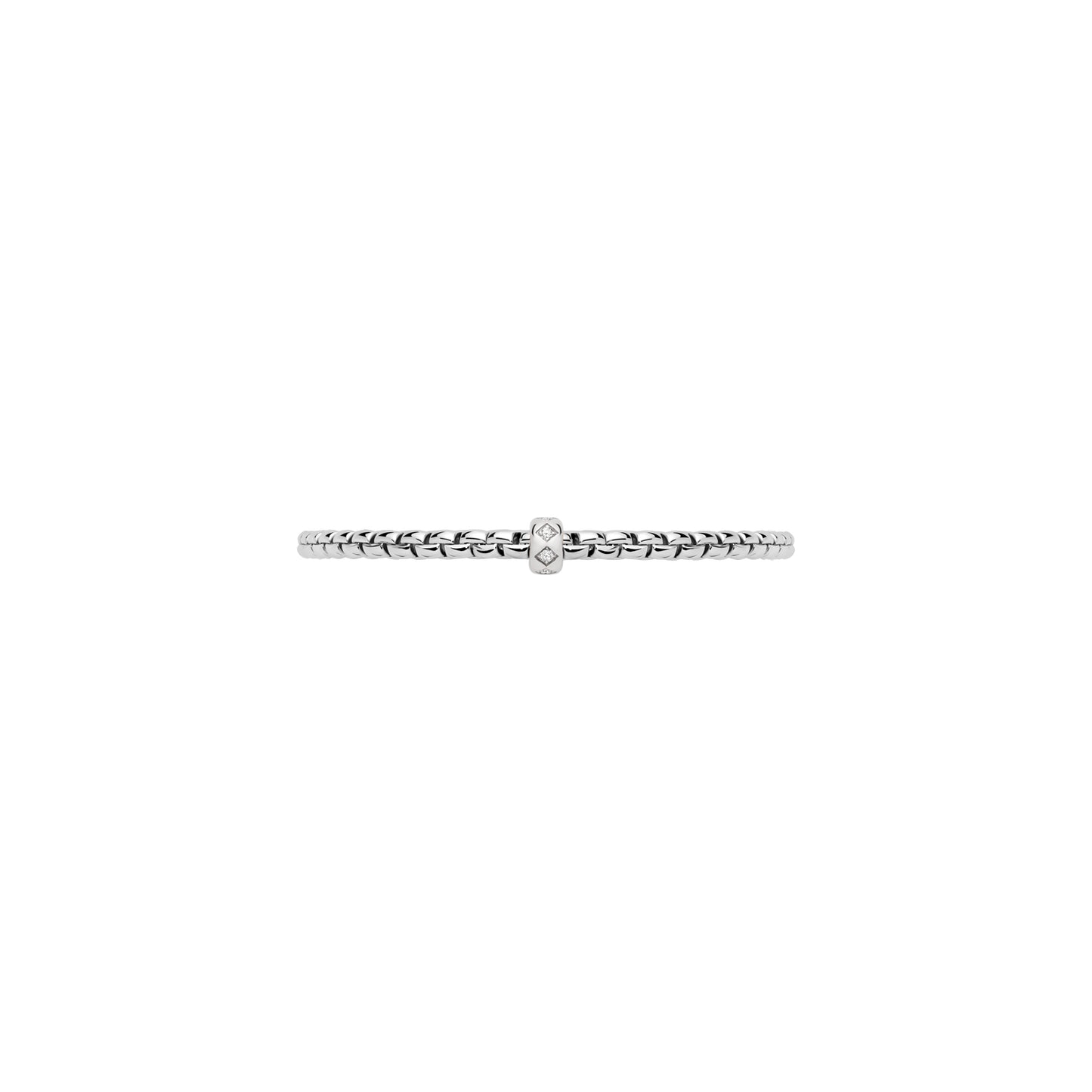 Fope eka white gold white diamond bracelet on a white background 