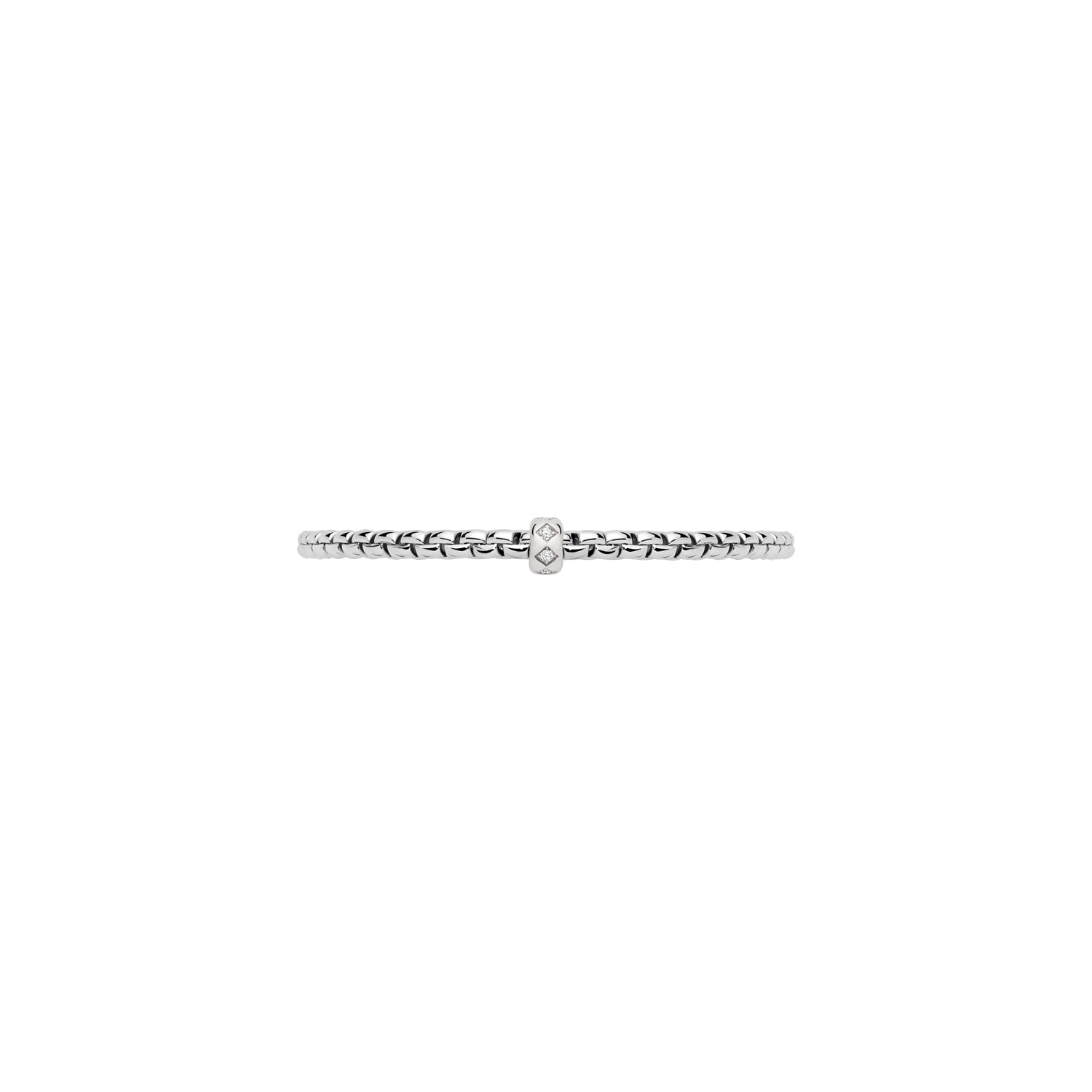 Fope eka white gold white diamond bracelet on a white background 