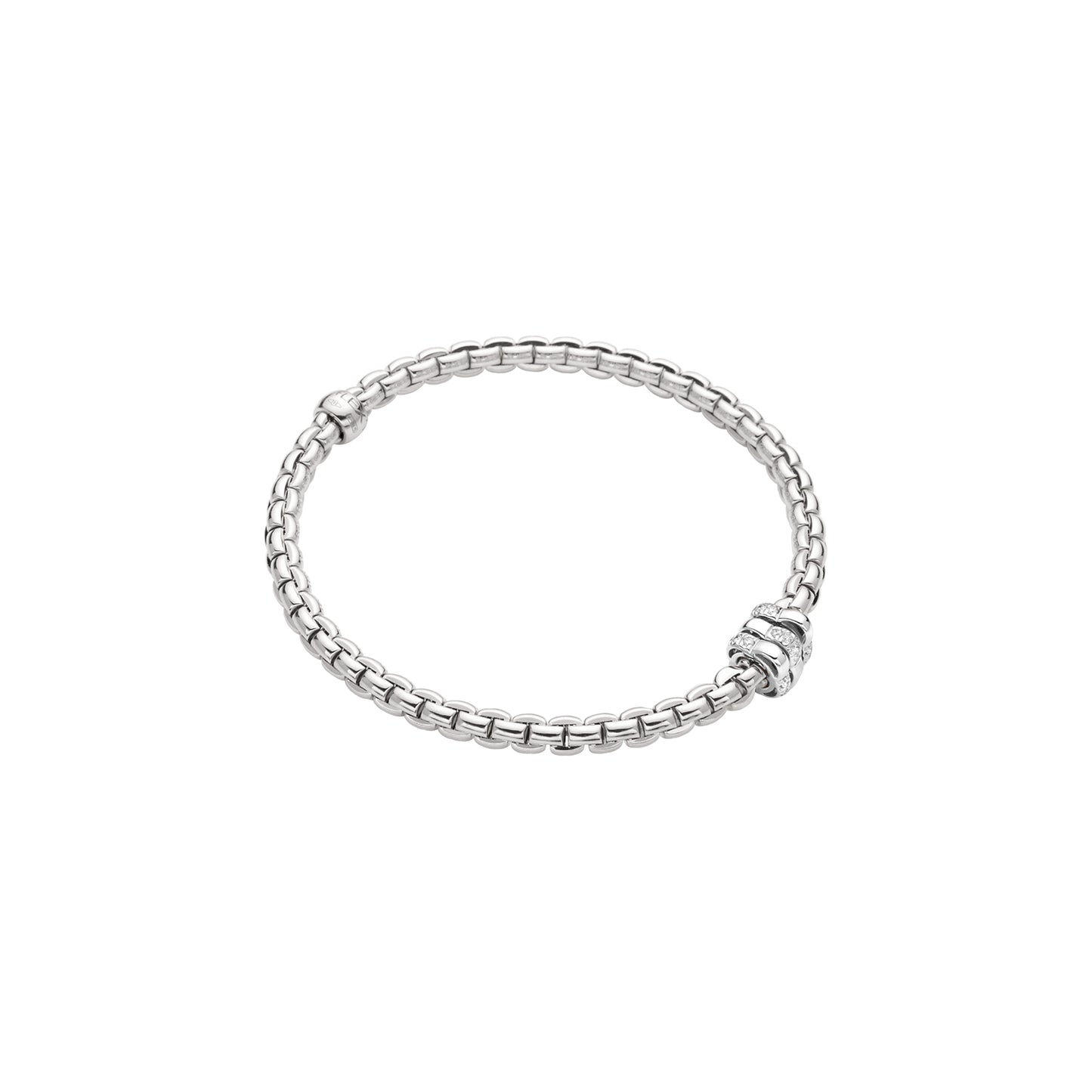 Fope Eka White gold bracelet on a white background