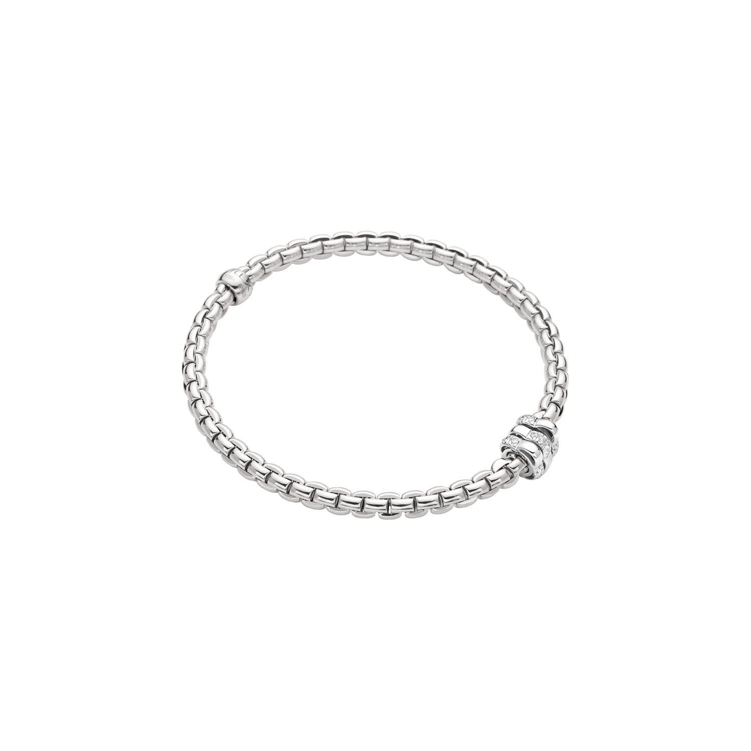 Fope Eka White gold bracelet on a white background
