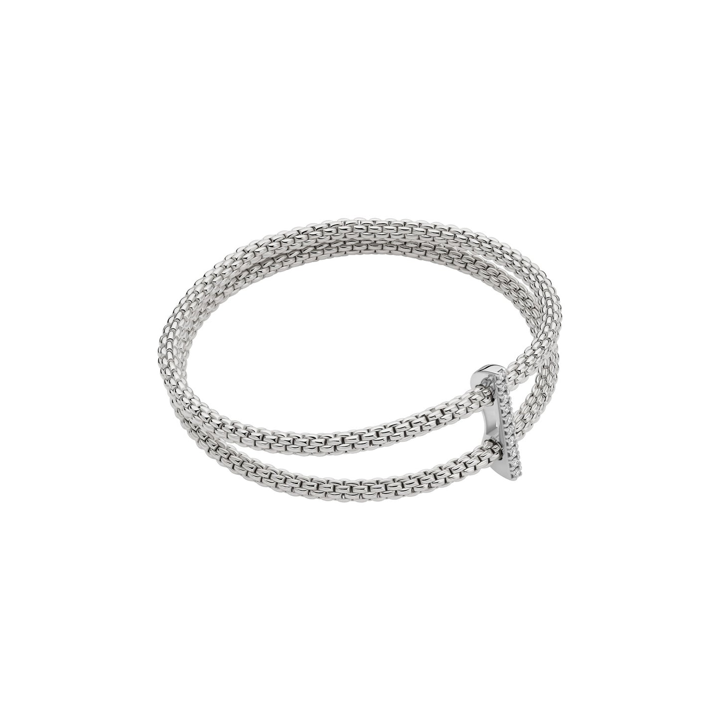 FOPE Prima Two-Row Bracelet with Diamond Bar