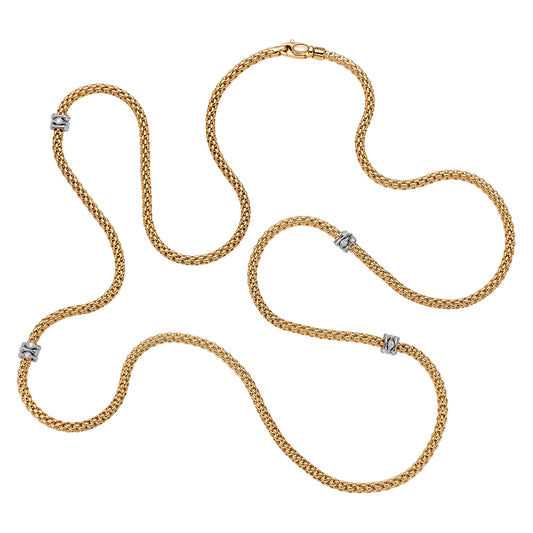 FOPE Prima Long Necklace with Diamond Rondels