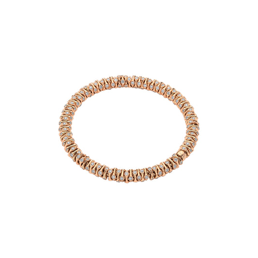 FOPE Full Round Bracelet with Pavé Diamond Rondels