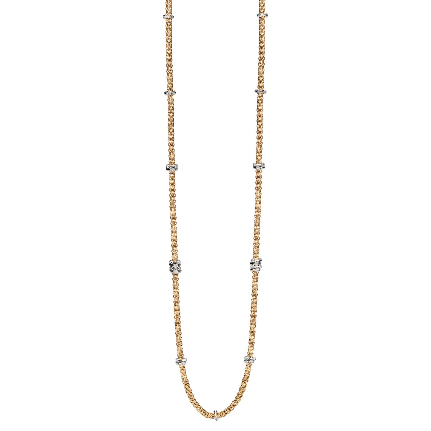 FOPE Prima Long Necklace with Diamond Rondels