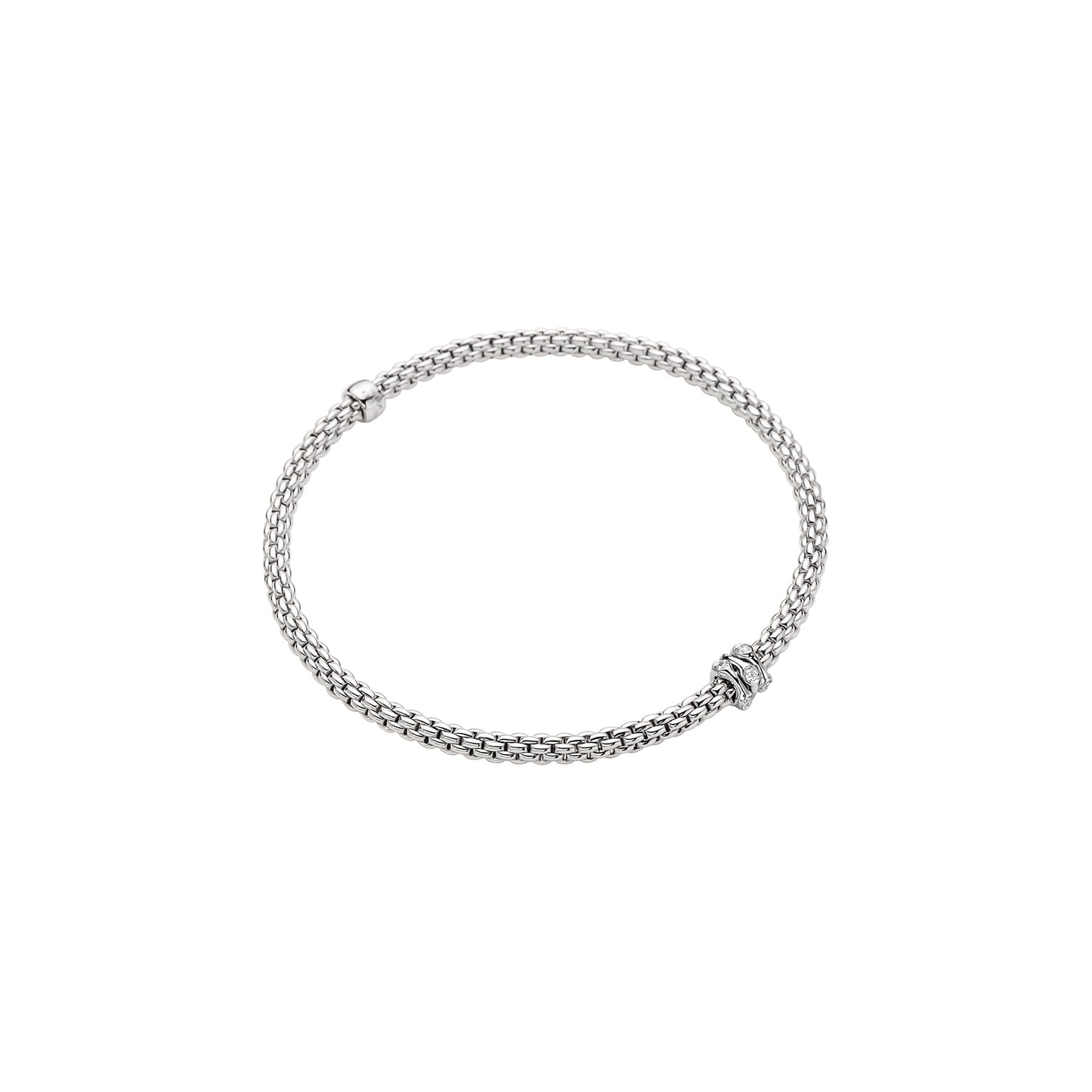 FOPE Prima Bracelet with Three Diamond Rondels