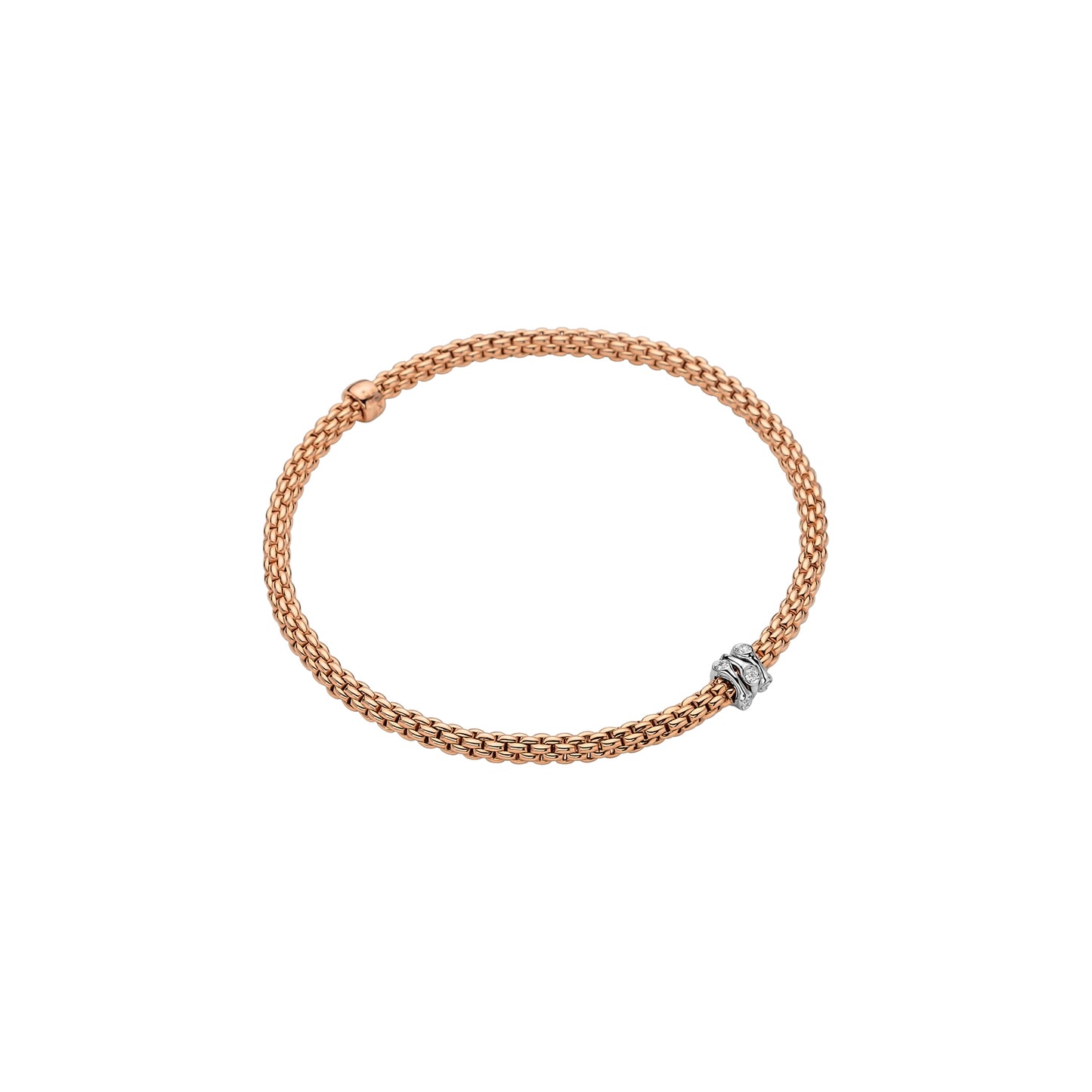 FOPE Prima Bracelet with Three Diamond Rondels