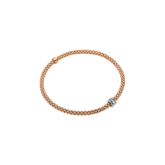 FOPE Prima Bracelet with Three Diamond Rondels