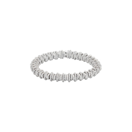 FOPE Prima Bracelet with Full White-Gold Pavé Diamond Rondels