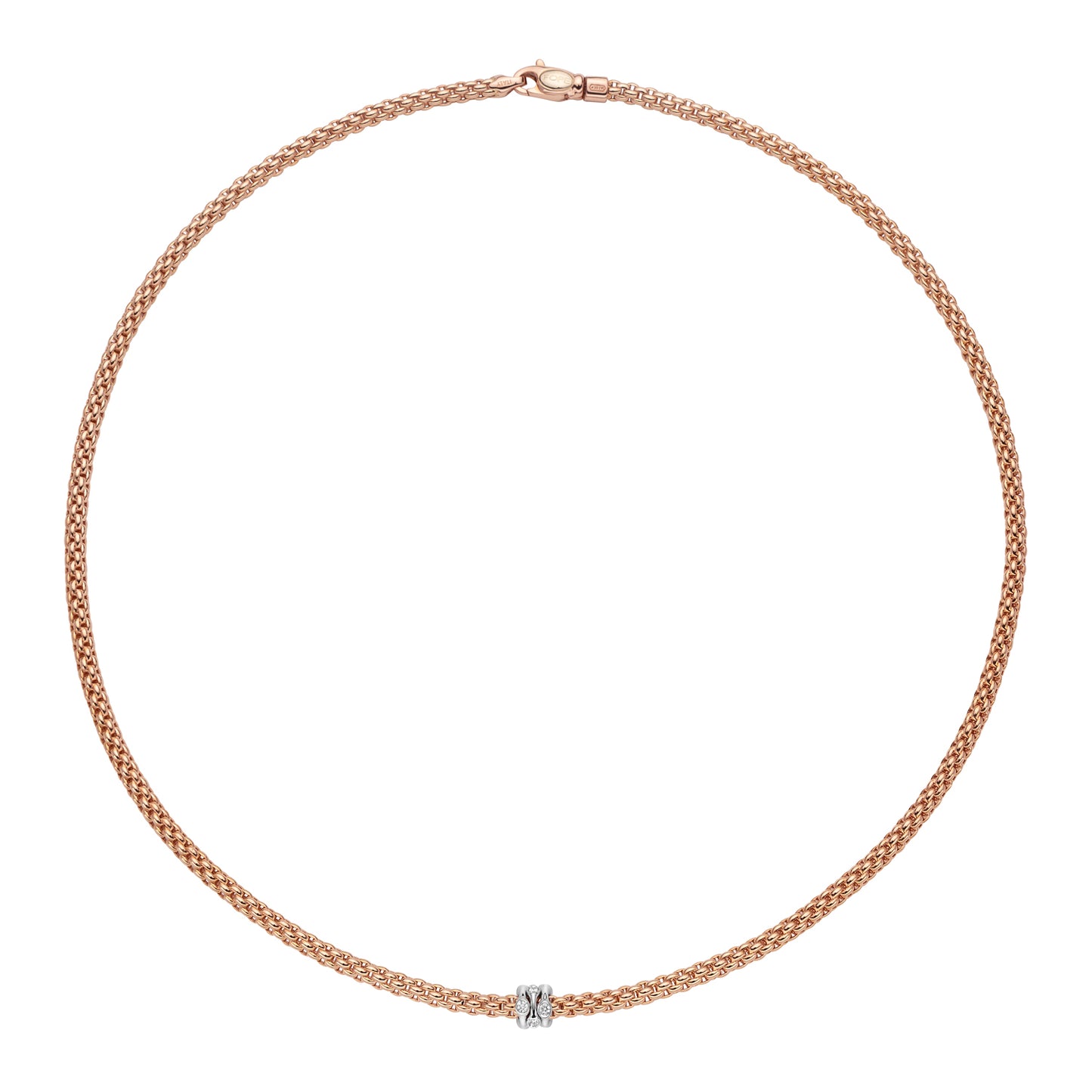 Fope Prima Necklace with Diamond Rondel