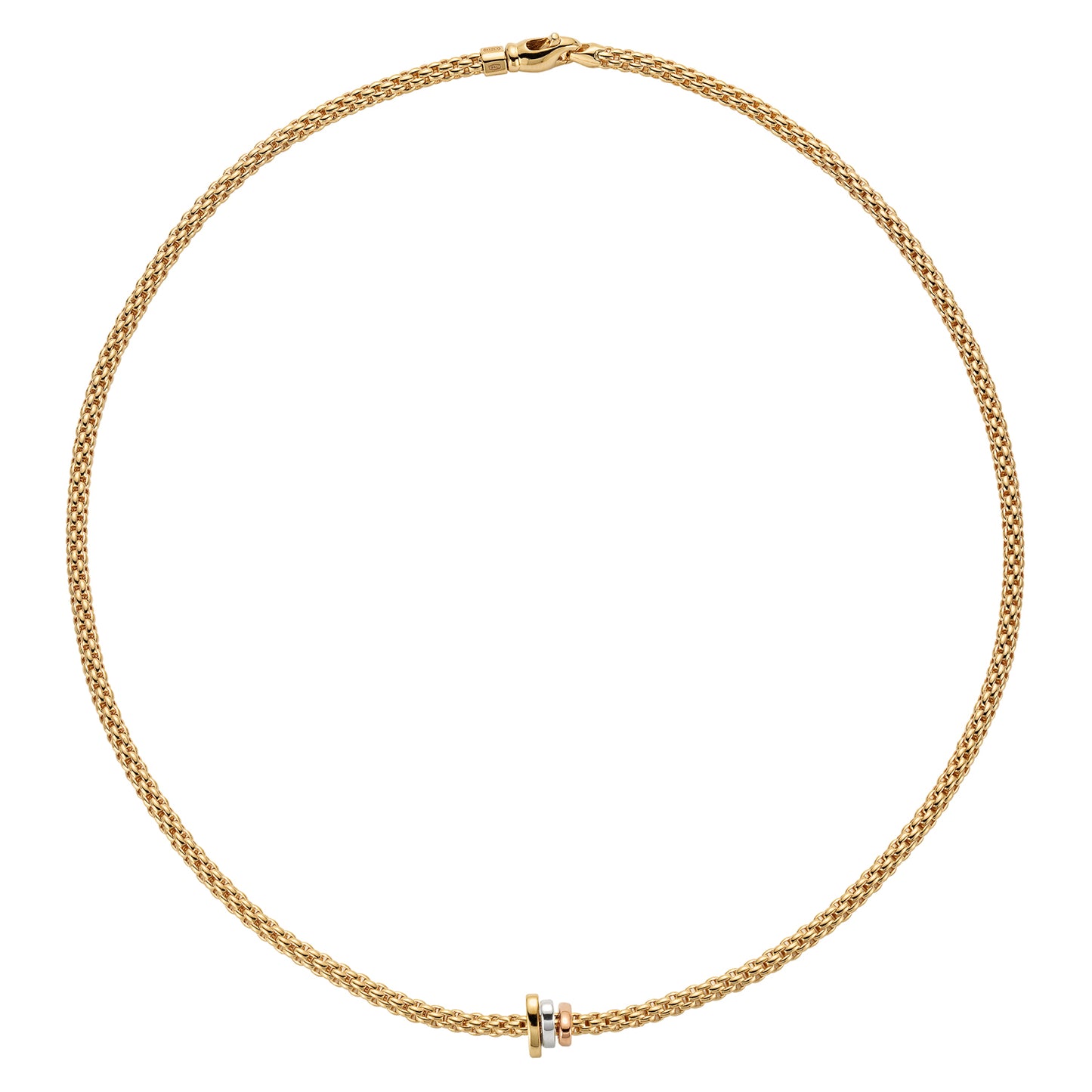 FOPE Prima Necklace with Plain Gold Rondel