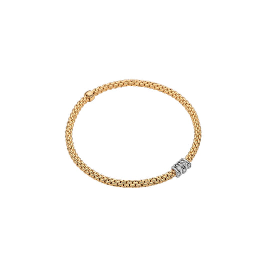 FOPE Prima Bracelet with Diamond-Set Small Circle Rondels