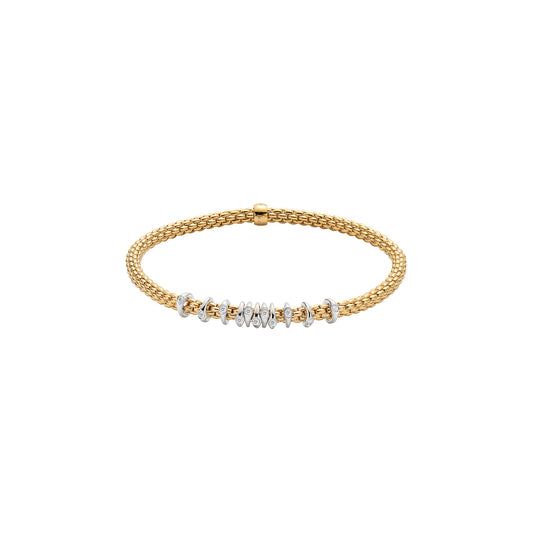 FOPE Prima Bracelet with Diamond-Set Circular Rondels