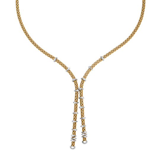 FOPE Prima Lariat Necklace with Diamond Rondels