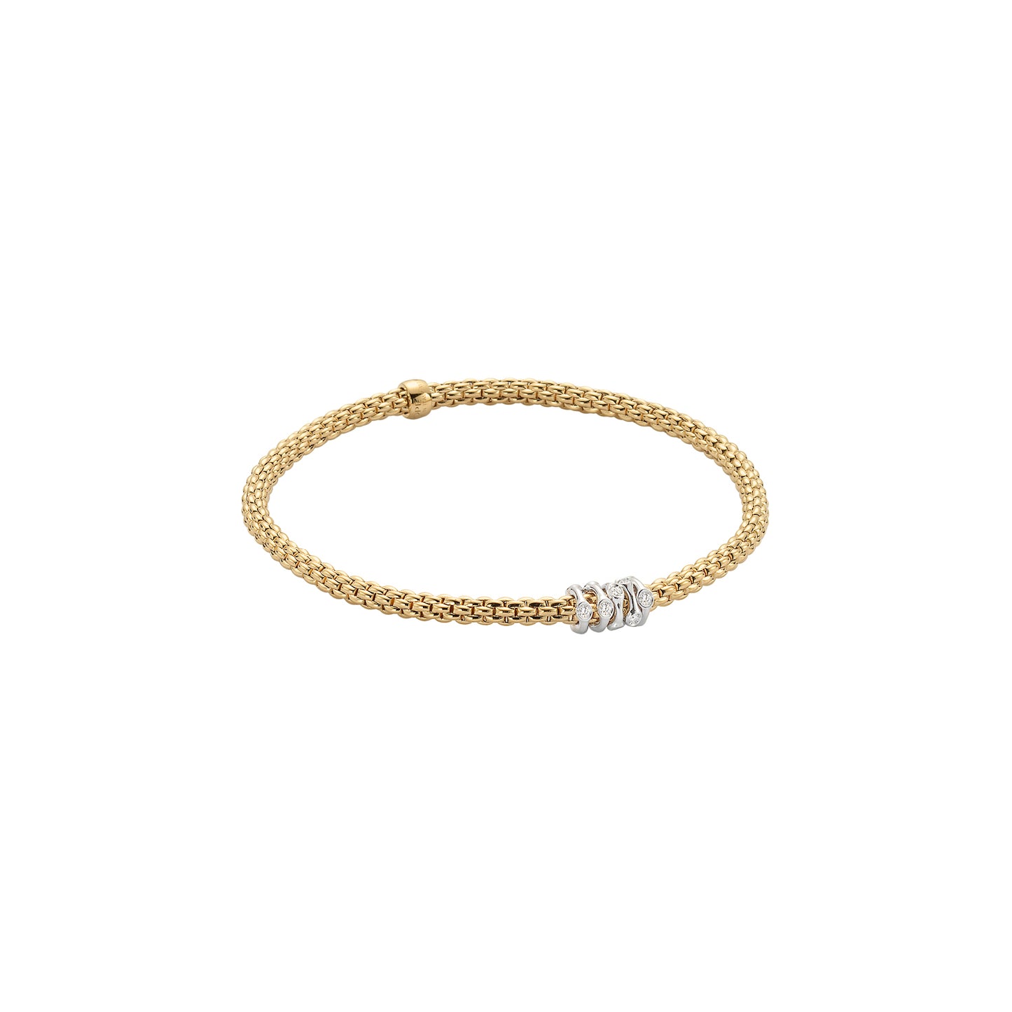 FOPE Prima Bracelet with Diamond-Set Round Rondel