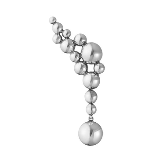 Moonlight Grapes Ear Cuffs in Silver