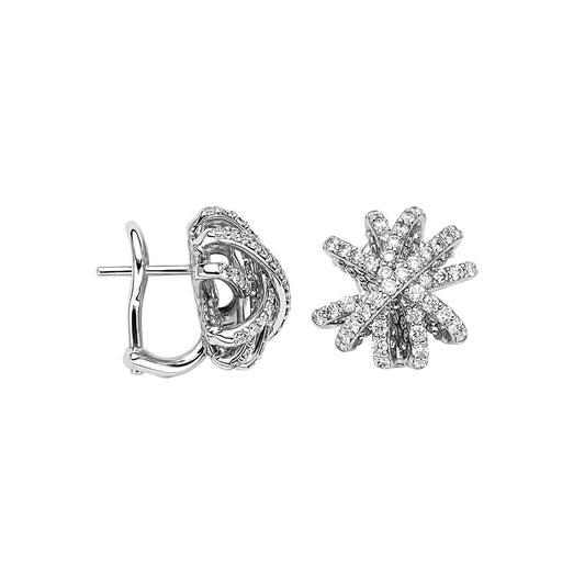 FOPE Star-Shaped Pavé Diamond Stud Earrings